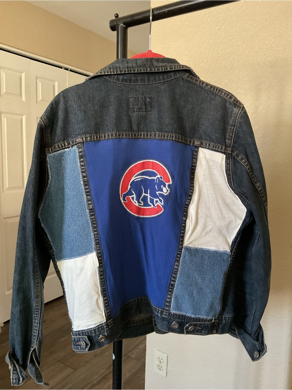 🌞✨AZThriftsoul Summer Reset Sale!⭐️🌵 Upcycled Chicago Cubs denim jacket